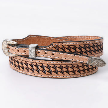 American Darling Hand tooled Hatband Genuine American Leather Western Adjustable Unisex
